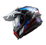 Мотошолом LS2 MX701 Explorer Carbon  Frontier Titanium Red Trail Дуалспорт dualsport, фото 5