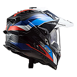 Мотошолом LS2 MX701 Explorer Carbon  Frontier Titanium Red Trail Дуалспорт dualsport, фото 4