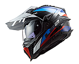 Мотошолом LS2 MX701 Explorer Carbon  Frontier Titanium Red Trail Дуалспорт dualsport, фото 2