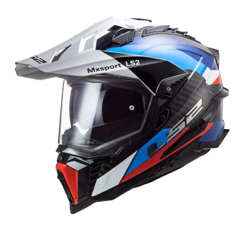 Мотошолом LS2 MX701 Explorer Carbon  Frontier Titanium Red Trail Дуалспорт dualsport, фото 1