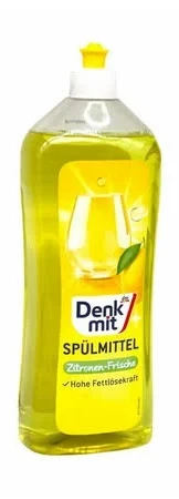Миючий засіб для посуду з ароматом лимона Denkmit Лимонна Свіжість, 1 л, фото 1
