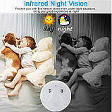 Wi-Fi камера Jigayao 1080P у вигляді детектора диму, бездротова HD, нічне бачення, датчик руху, компактна, фото 3