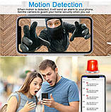 Wi-Fi камера Jigayao 1080P у вигляді детектора диму, бездротова HD, нічне бачення, датчик руху, компактна, фото 5