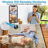 Wi-Fi камера Jigayao 1080P у вигляді детектора диму, бездротова HD, нічне бачення, датчик руху, компактна, фото 7