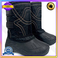 VS Чоловіче полегшене взуття HOT NEW 41р чорні черевики на хутрі для зими та роботи утеплені туфлі 32T8_V1