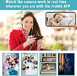 HD 1080P Wi-Fi IP камера у формі димового сигналізатора, бездротова, для дому та готелю, міні, віддалений моніторинг, фото 4