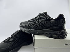 Чоловічі термо кросівки Asics Gel-Nyc Waterproof Full Black чорні водонепроникні, фото 3