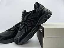 Чоловічі термо кросівки Asics Gel-Nyc Waterproof Full Black чорні водонепроникні, фото 4