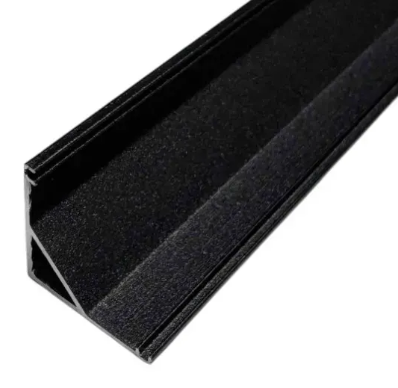 Профіль алюмінієвий кутовий ВІОМ ЛУ16 А 16*16, Чорний (2м.п.), фото 1