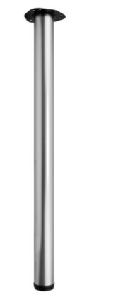 Опора для стола регульована GIFF Rondella 60/710 матовий хром, фото 1