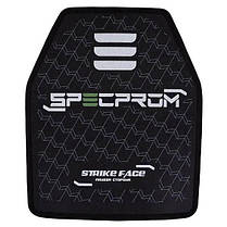 Поліетиленова бронеплита SPECPROM S-Line 3-го класу. Вага 1,4 кг. Розмір 25 на 30 см., фото 2