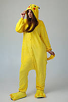 Пижама кигуруми покемон Пикачу женская и мужская kigurumi для дома и сна желтый (1015)