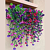 Штучні квіти для декору петунії, стійкі до зносу та перепадів температур, різнокольорові, фото 3