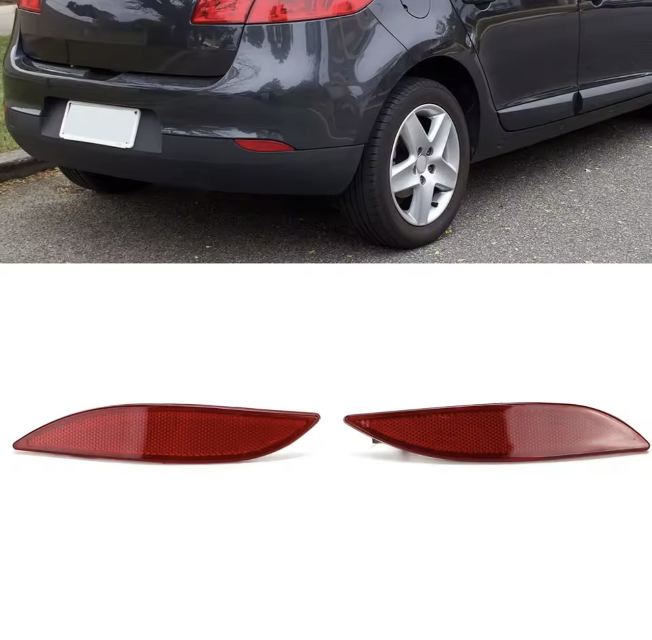 Катафот лівий правий Рено Меган 3 Рено флюенс 265650004r Комплект відбивач Renault megane 3 Fluence катафоти меган 3 відбивачі, фото 1