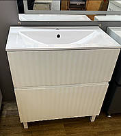 Тумба підлогова з умивальником Elit, біла, різні розміри