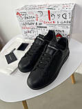 Кросівки чоловічі Portofino Black чорний шкіра якість преміум, фото 3