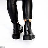 Женские коричневые ботинки, женские кожаные челси , женские ботинки демисезонные, натуральные женские ботинки, фото 9