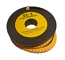 Маркер кабельний МК0 0,75-1,5 мм2 символ "L" 1000 шт.