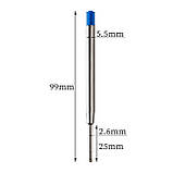 Стрижень кульковий Parker 0,5 мм, 98 мм, синій, Bright blue classic, ОАЕ, фото 4