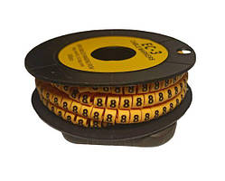 Маркер кабельний МК0 0,75-1,5 мм2 символ "8" 1000 шт.