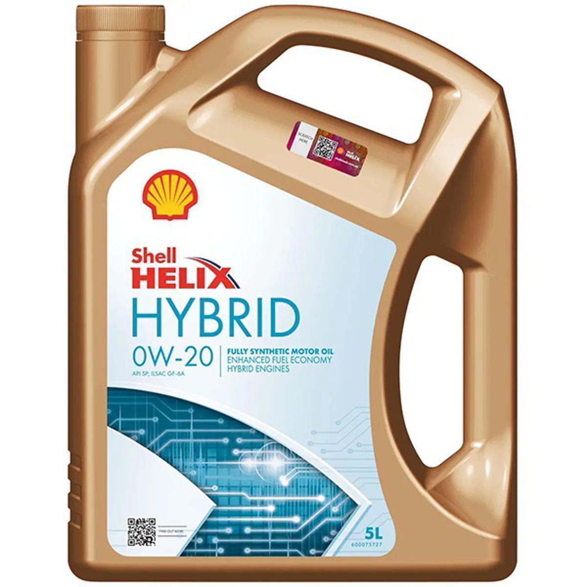Олива SHELL Helix HYBRID 0W-20, 5 л, фото 1