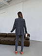 Костюм жіночий 2-ка: подовжений светр і лосини Модель: 1466-132 Колір: чорний, графіт, бежевий, фото 6