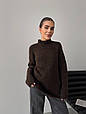 Светр жіночий без шва Туреччина Модель: 1466-085 Колір: коричневий, сірий, мокко, фото 5