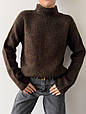 Светр жіночий без шва Туреччина Модель: 1466-085 Колір: коричневий, сірий, мокко, фото 9