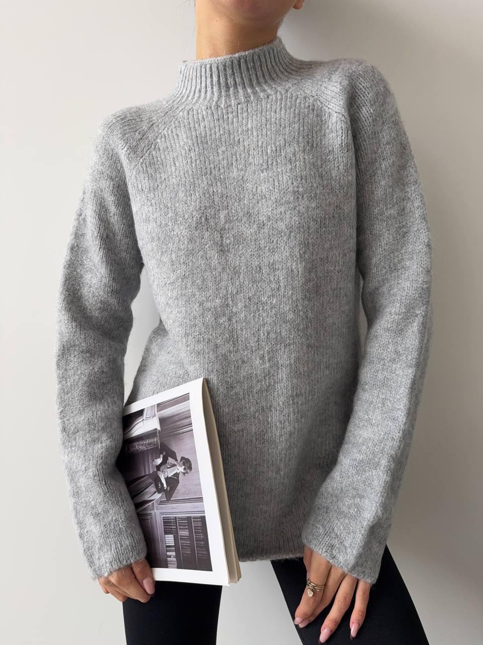 Светр жіночий без шва Туреччина Модель: 1466-085 Колір: коричневий, сірий, мокко, фото 1