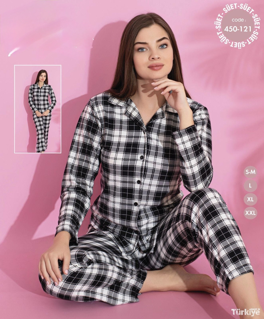 Жіноча піжама на гудзиках Lana 450-122, фото 1