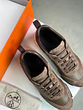 Чоловічі шкіряні кросівки коричневі люкс взуття преміумклас, фото 8