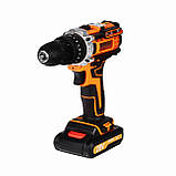 Акумуляторний шуруповерт з аксесуарами 2Аг Kraft&Dele KD3086., фото 7