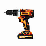 Акумуляторний шуруповерт з аксесуарами 2Аг Kraft&Dele KD3086., фото 8