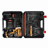 Акумуляторний шуруповерт з аксесуарами 2Аг Kraft&Dele KD3086., фото 4