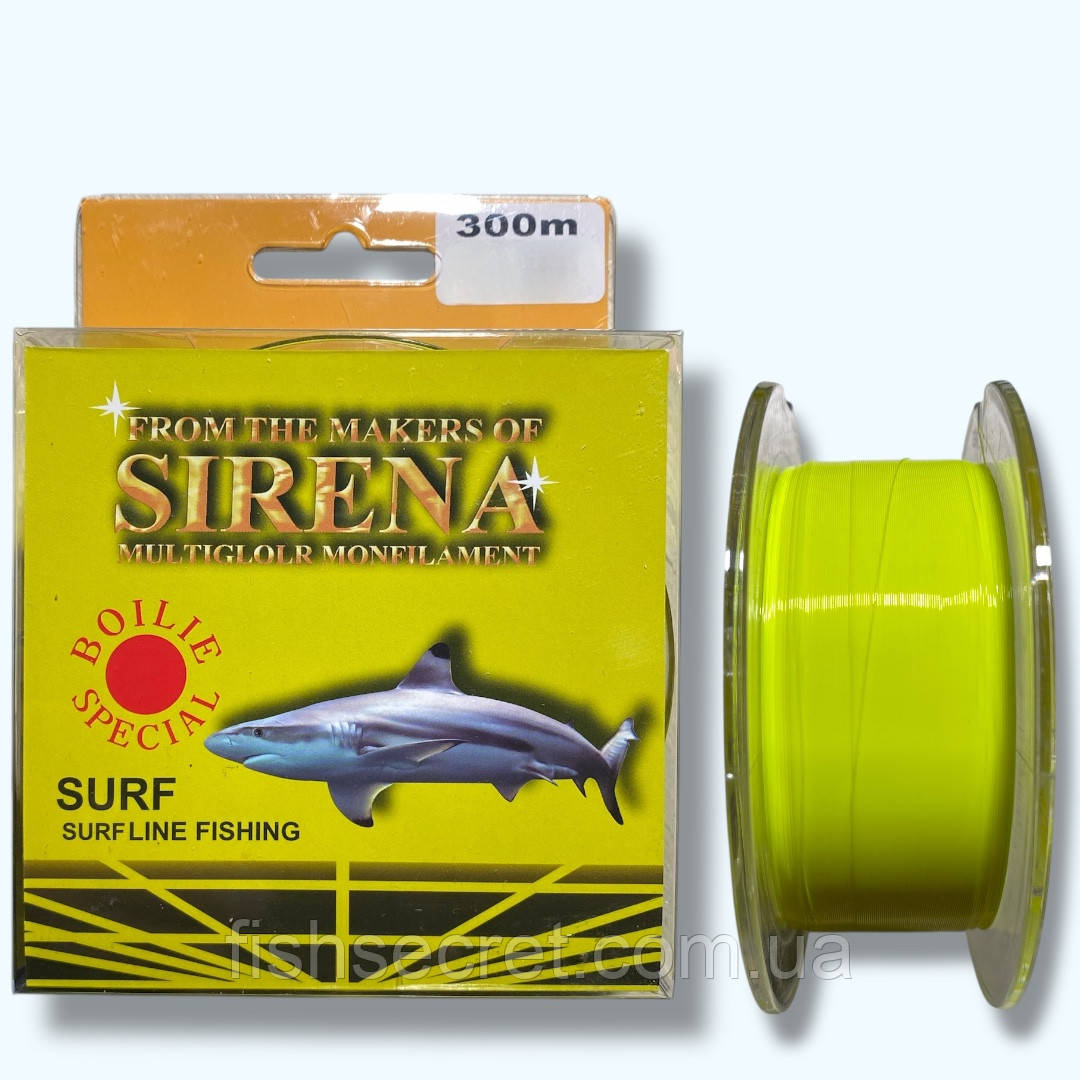 Рибальська волосінь SHARK Sirena Surf 300 м. 0.28 мм. 15.0кг., фото 1