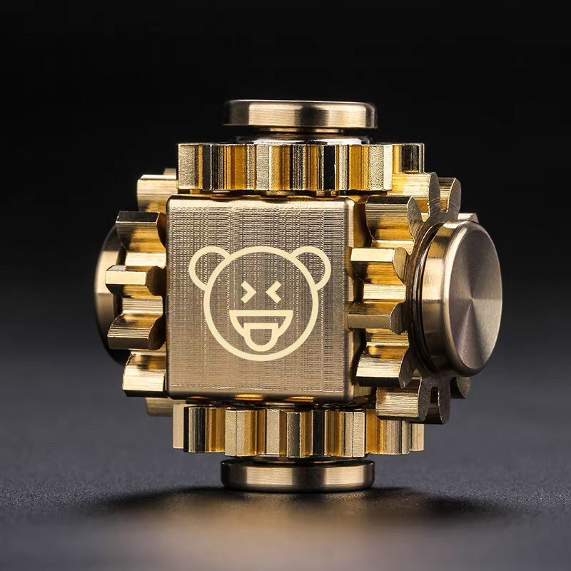 Металевий Антистрес Teddy Fidget Toy колір Золото (01576)