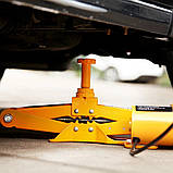 Електричний домкрат 3 тонни, підлоговий автомобільний ножичний підйомник, автоматичний джек для авто, фото 3
