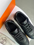 Кросівки чоловічі шкіряні чорні люкс взуття преміумклас, фото 7
