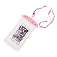 Водонепроникний чохол для телефона Color Way (рожевий)