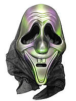 Маска пластикова Ghostface з капюшеном - маска на Хеллоуїн!