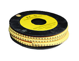 Маркер кабельний МК0 0,75-1,5 мм2 символ "5" 1000 шт.