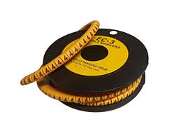 Маркувальні бірки кабельні МК0 0,75-1,5 мм2 символ "4" 1000 шт.