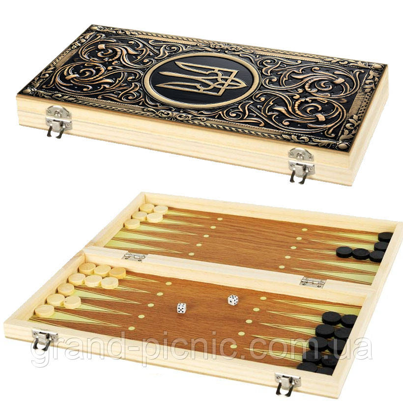 Нарди сувенір подарункові в українському стилі "Патріот", фото 1