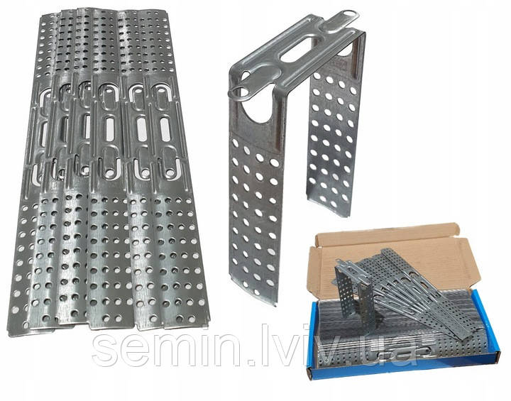 Скоба кріплення (прямий підвіс) для CD профілю Knauf 120 мм 100 шт., фото 1