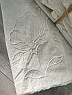 Постільна білизна La Maison варена бавовна жакард євро розмір біла, фото 2