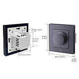 Розумний димер Aqara H2 KD-R01E, Thread/Zigbee, 200 Вт, LED-вимикач 2-в-1, підтримка HomeKit, Google, Alexa, Matter, сірий, фото 6