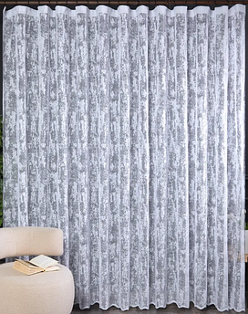 Тюль мрамор жакард в зал, кухню