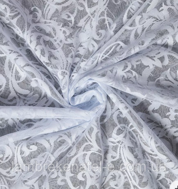 Тюль жакард вензель в зал, спальню, кухню, фото 1