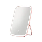 Дзеркало косметичне настільне Makeup Mirror 33 світлодіоди USB або батарейки Рожевий