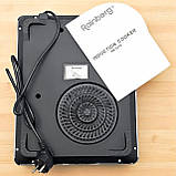 Індукційна кухонна плита настільна 3500 Вт швидкого нагрівання склокерамічна поверхня однокомфорочна для всіх типів посуду, фото 3